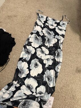 chinese dress ladies Asos Black And White Lace Dress 10 main image 0
